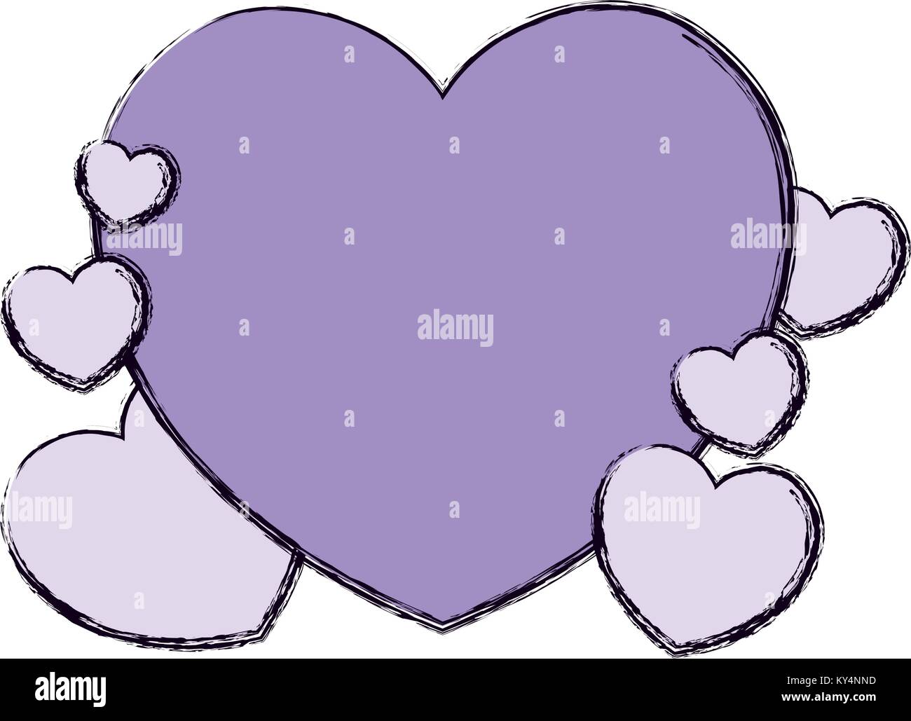 Hearts and love icons Stock Vector Image & Art - Alamy