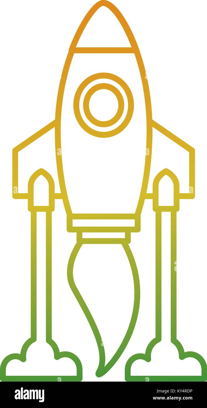 rocket launch start innovation icon vector illustration Stock Vector ...