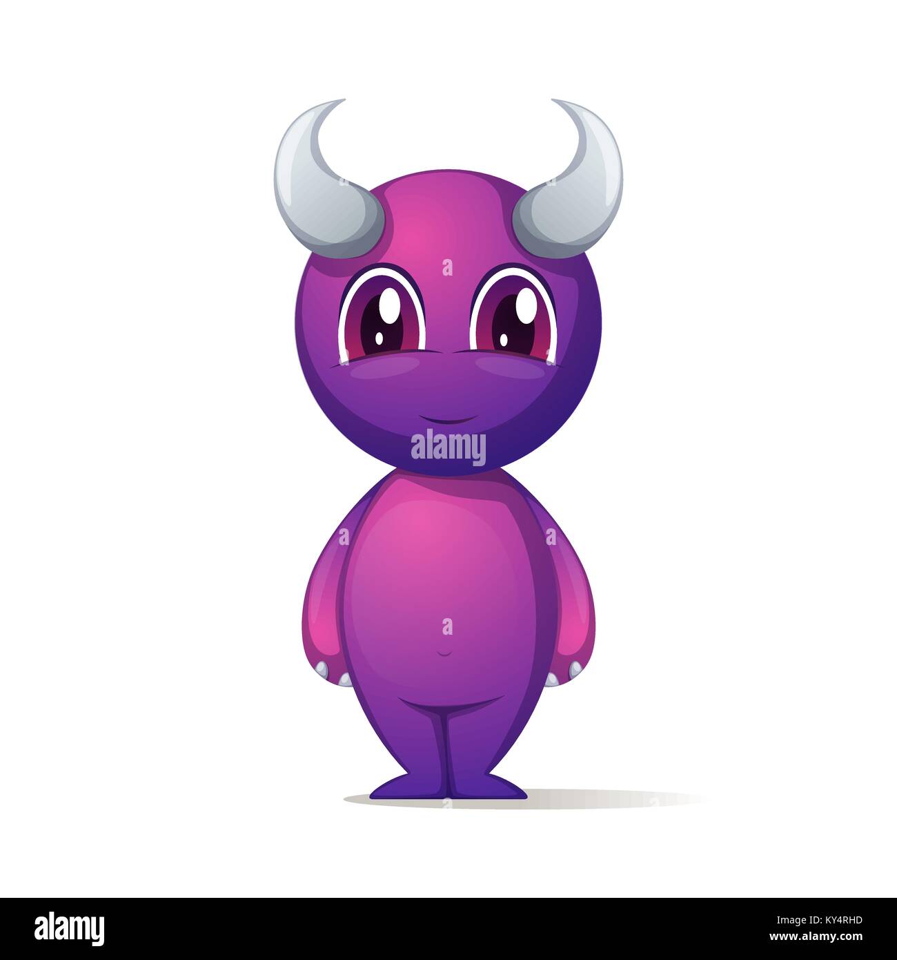 Cute, funny devil. Cartoon characters Stock Vector Image & Art - Alamy