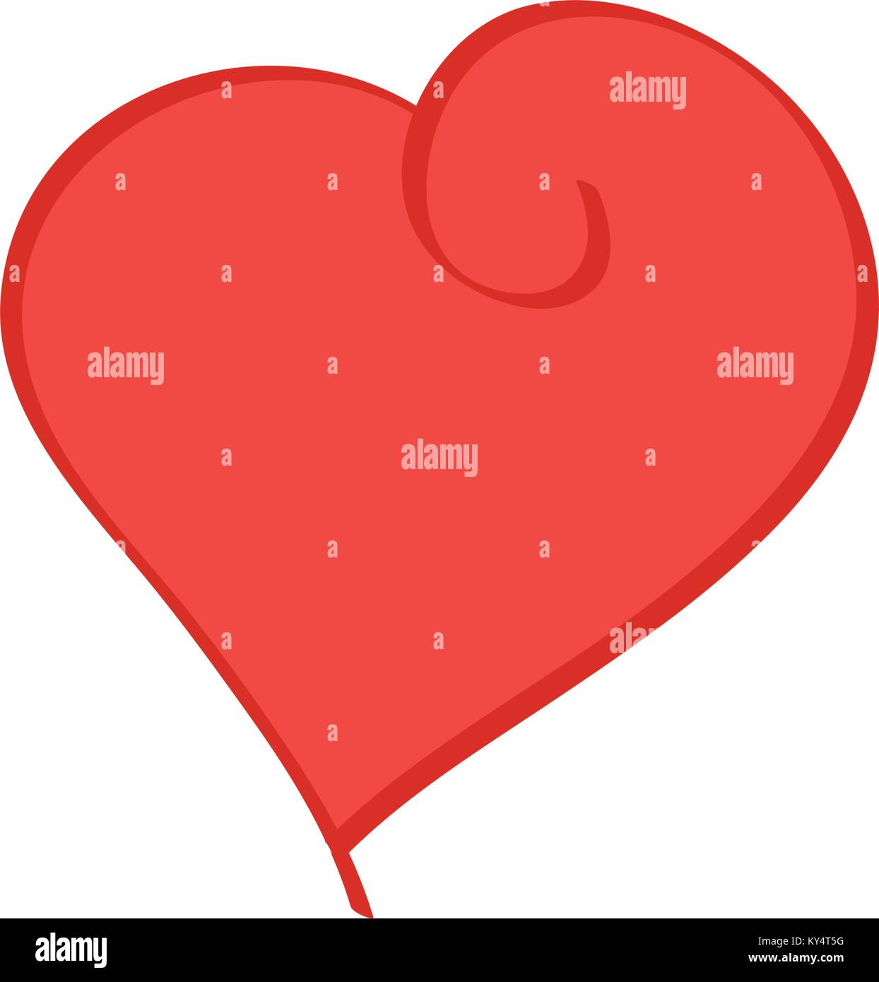 Isolated heart shape Stock Vector Image & Art - Alamy