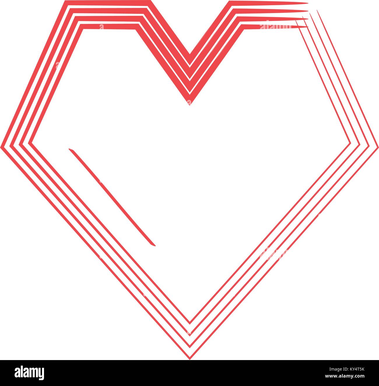 Isolated heart shape Stock Vector Image & Art - Alamy