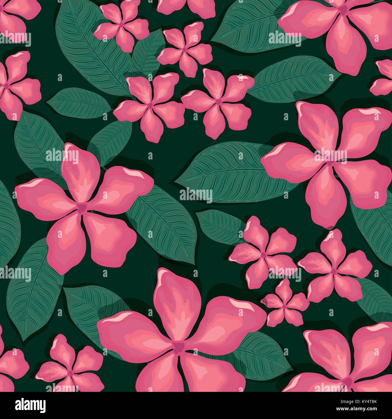 seamless pattern tropical flower background Stock Vector Image & Art ...