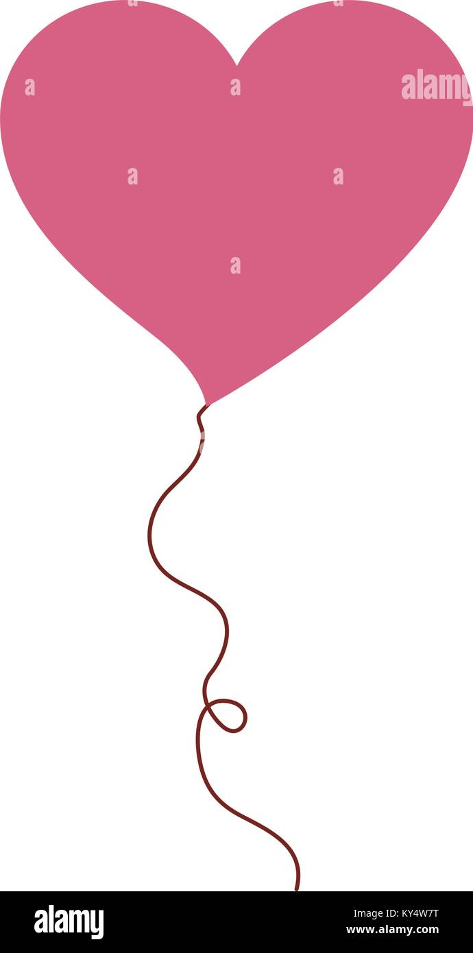 balloon air with heart shaped Stock Vector Image & Art - Alamy