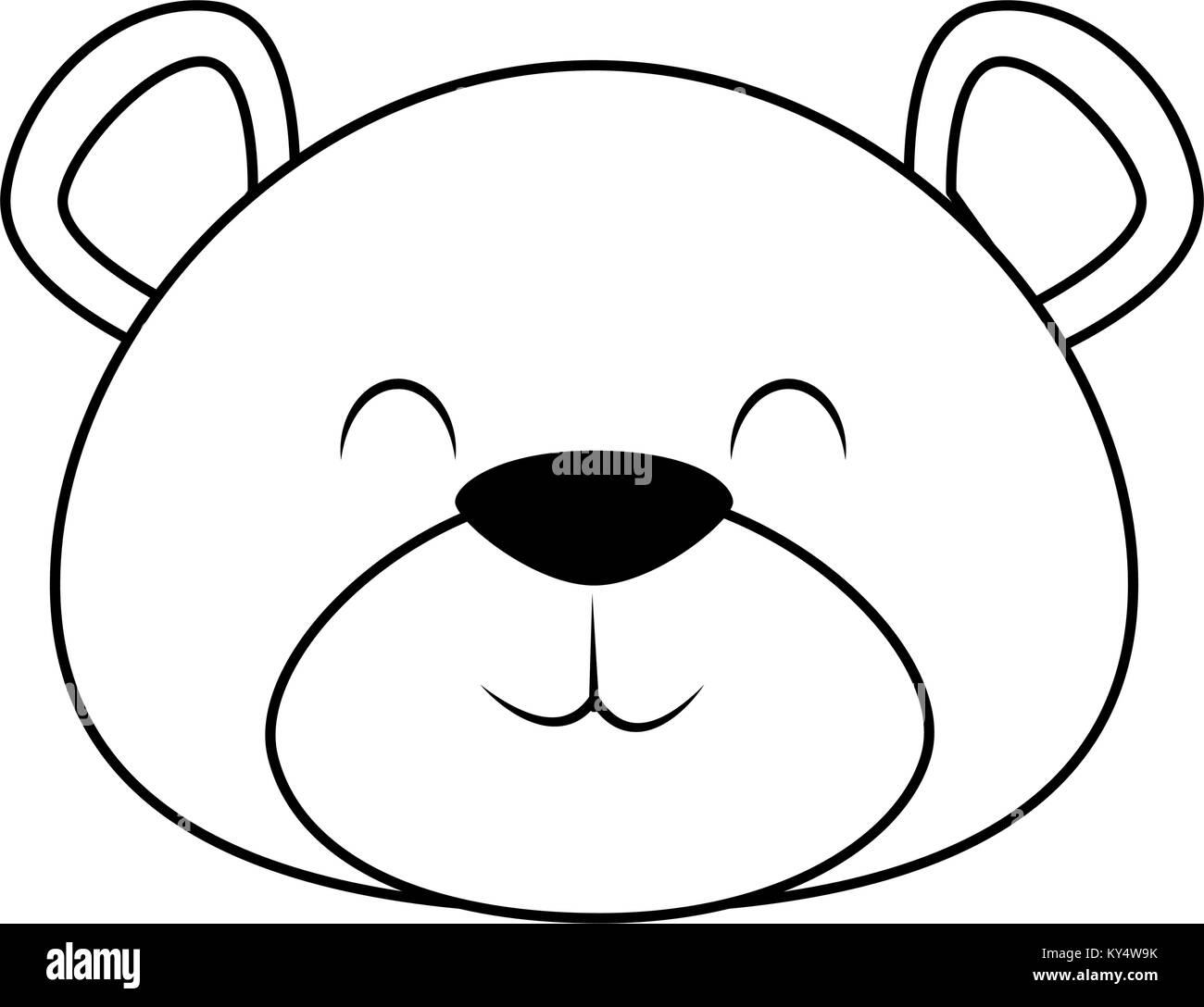 cute bear teddy icon Stock Vector Image & Art - Alamy