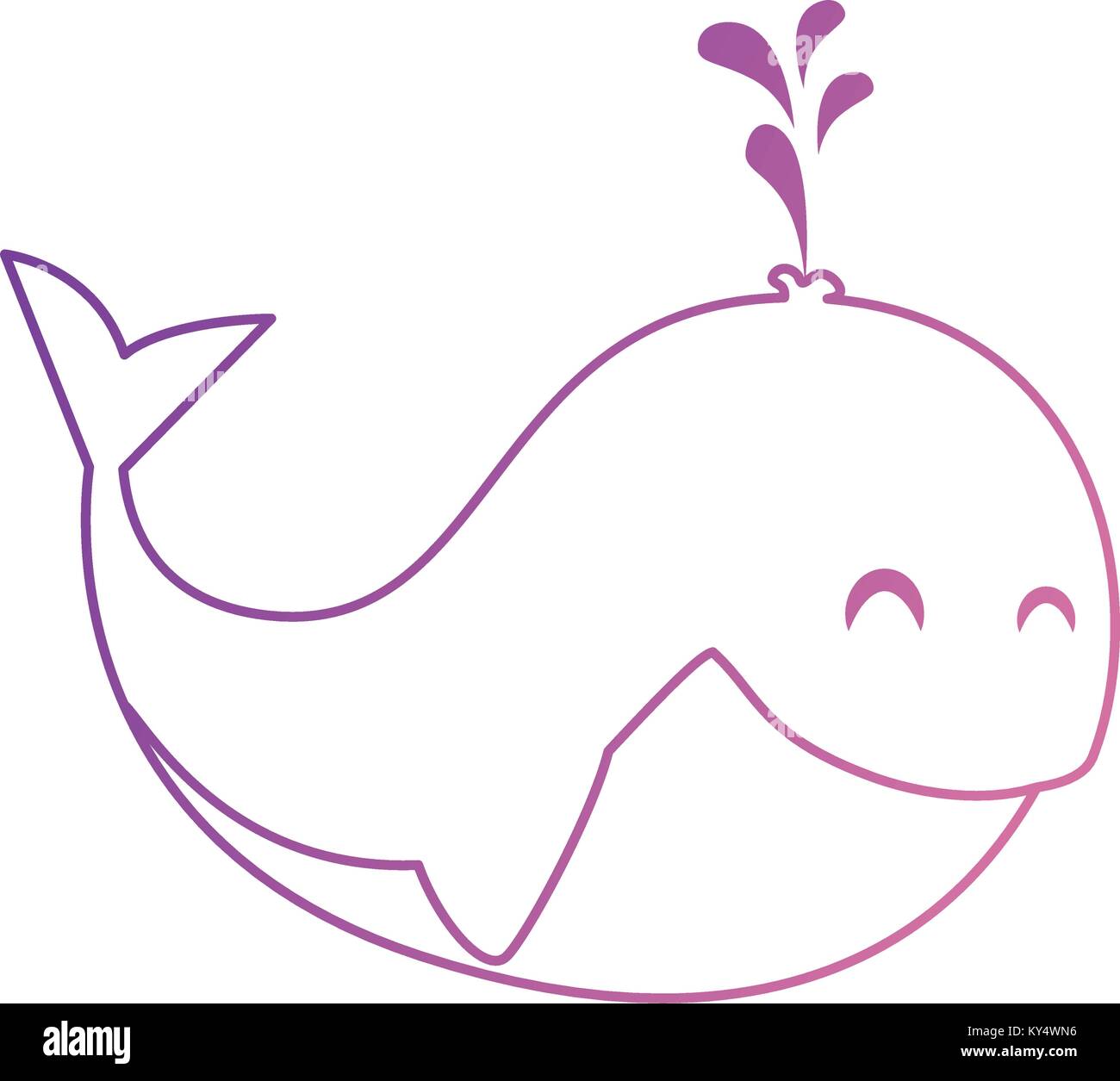 cute little whale icon vector illustration design Stock Vector Image ...