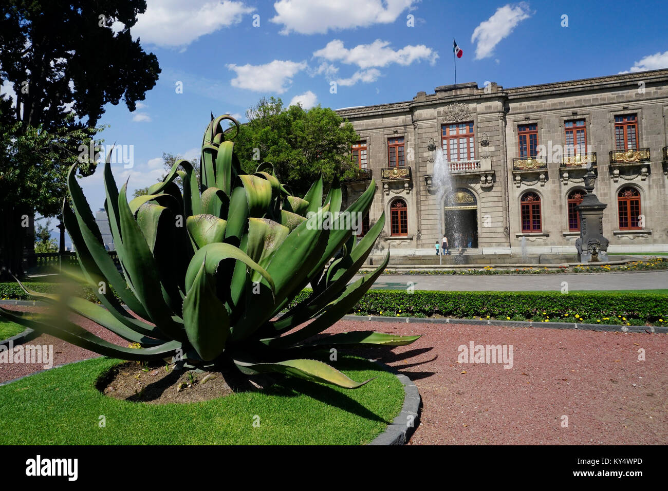 National Museum of History in the Castillo de Chapultepec (Chapultepec Castle), Chapultepec Park, Mexico City, Mexico. Stock Photo