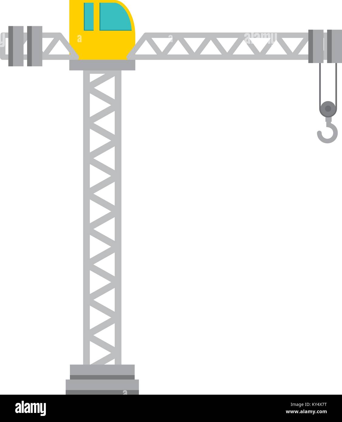 crane construction tower icon vector illustration design Stock Vector ...