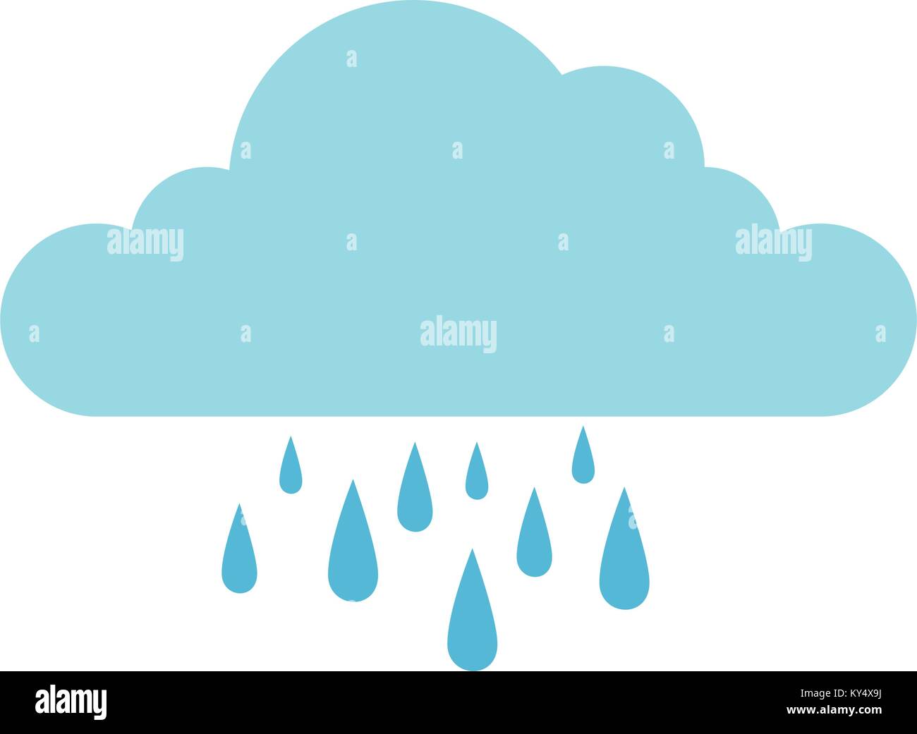 weather cloud rainy icon vector illustration design Stock Vector Image ...