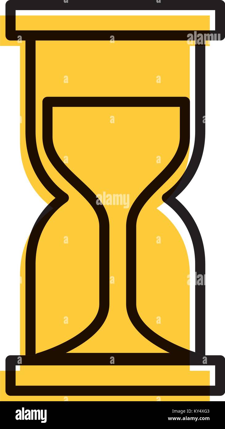 Hourglass sand falling Stock Vector Images - Alamy