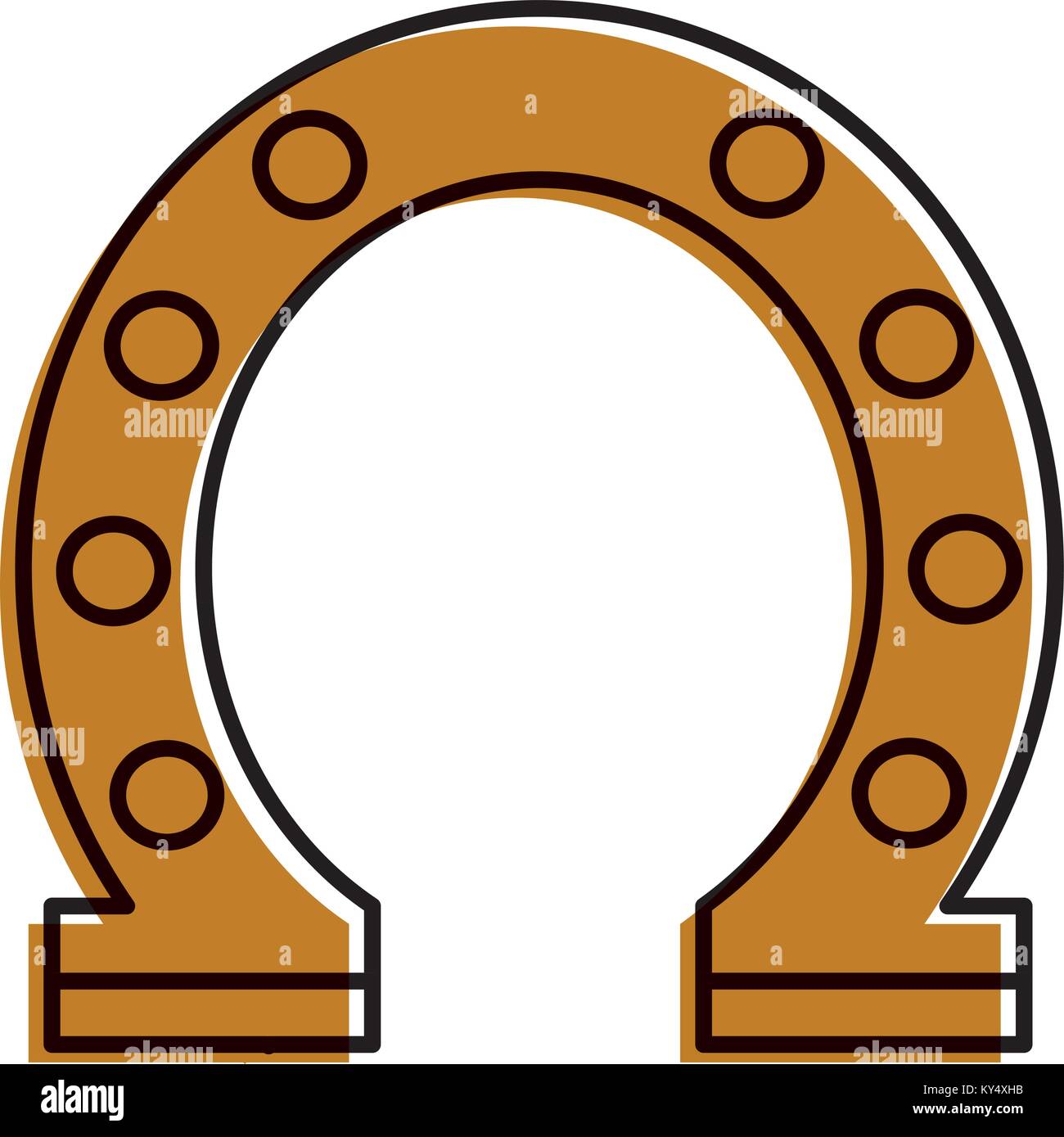 steel horseshoe symbolizes good luck Stock Vector Image & Art Alamy
