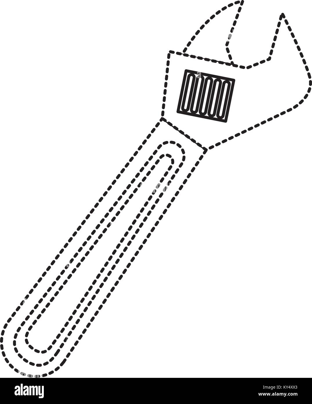 wrench tool repair construction equipment icon Stock Vector Image & Art ...
