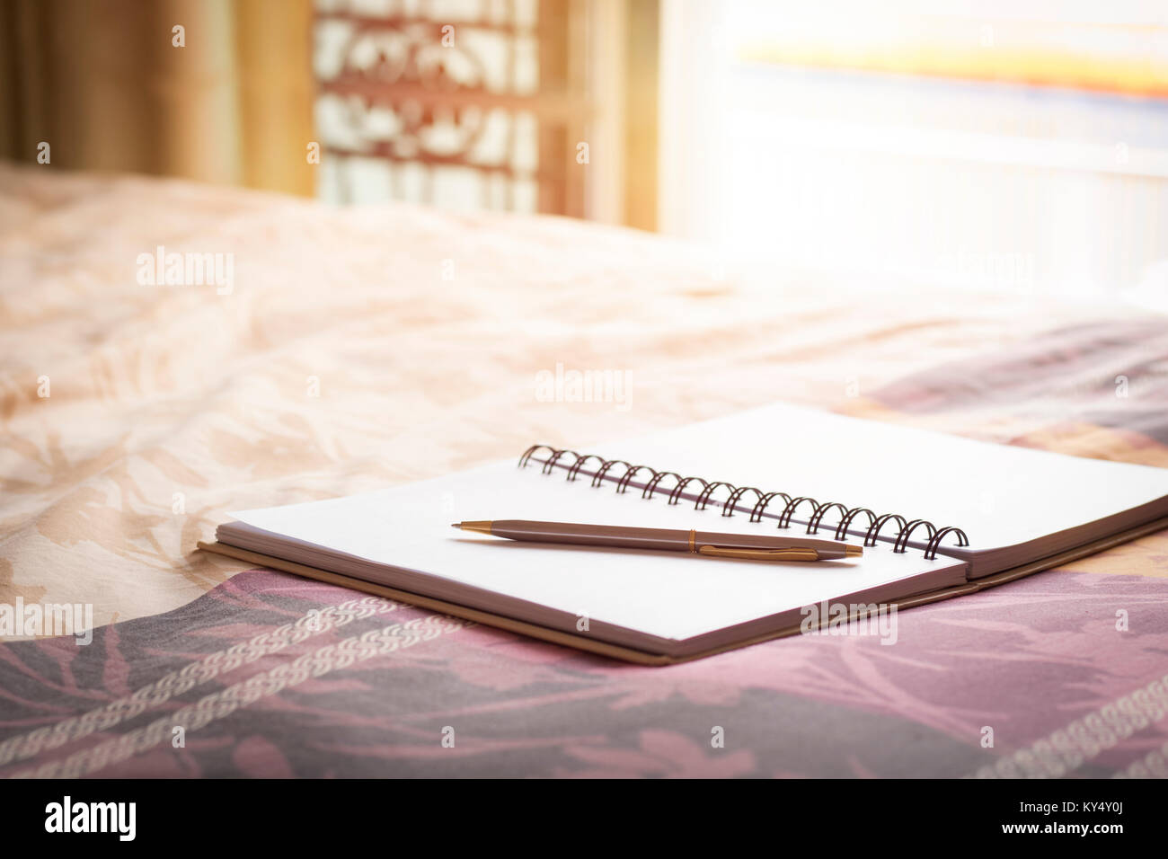 Notebook pen bed hi-res stock photography and images - Alamy