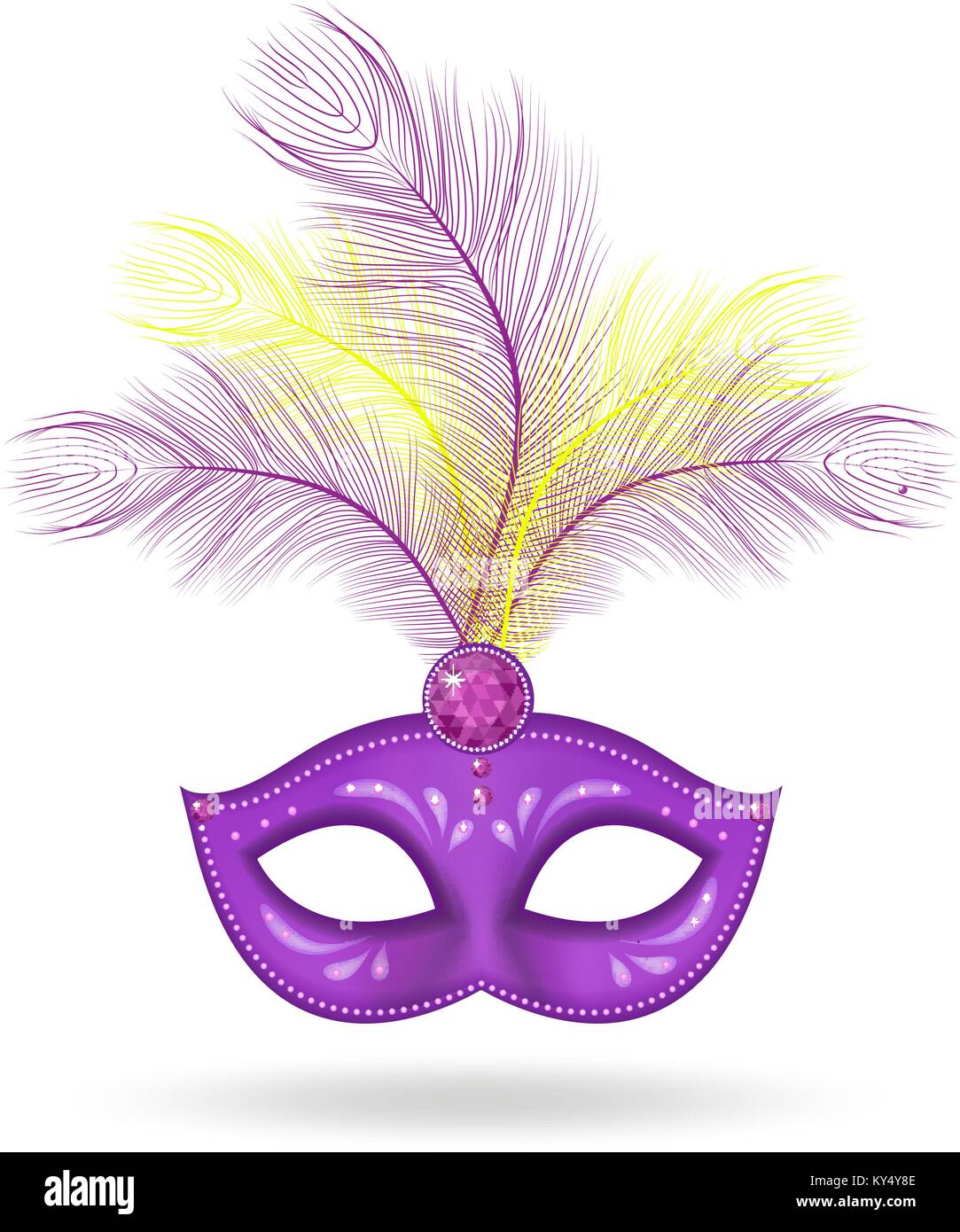 Quarter Broken Face Mardi Gras Masquerade Mask Black