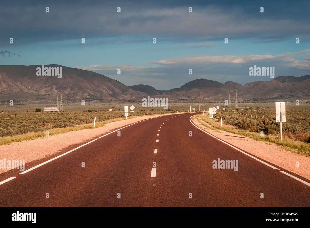 Australian highways in South Australia Stock Photo