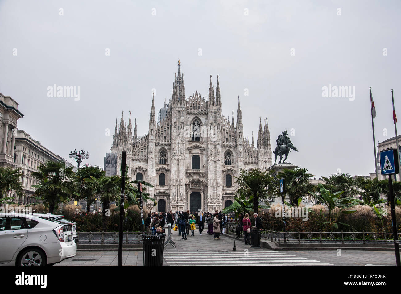 Milan Cathedral, Duomo di Milano, Piazza del Duomo, Milan, Lombardy, Italy Stock Photo