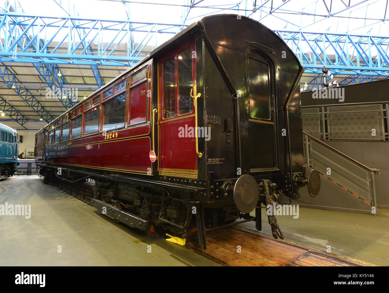 An old British railway carriage Stock Photo Alamy