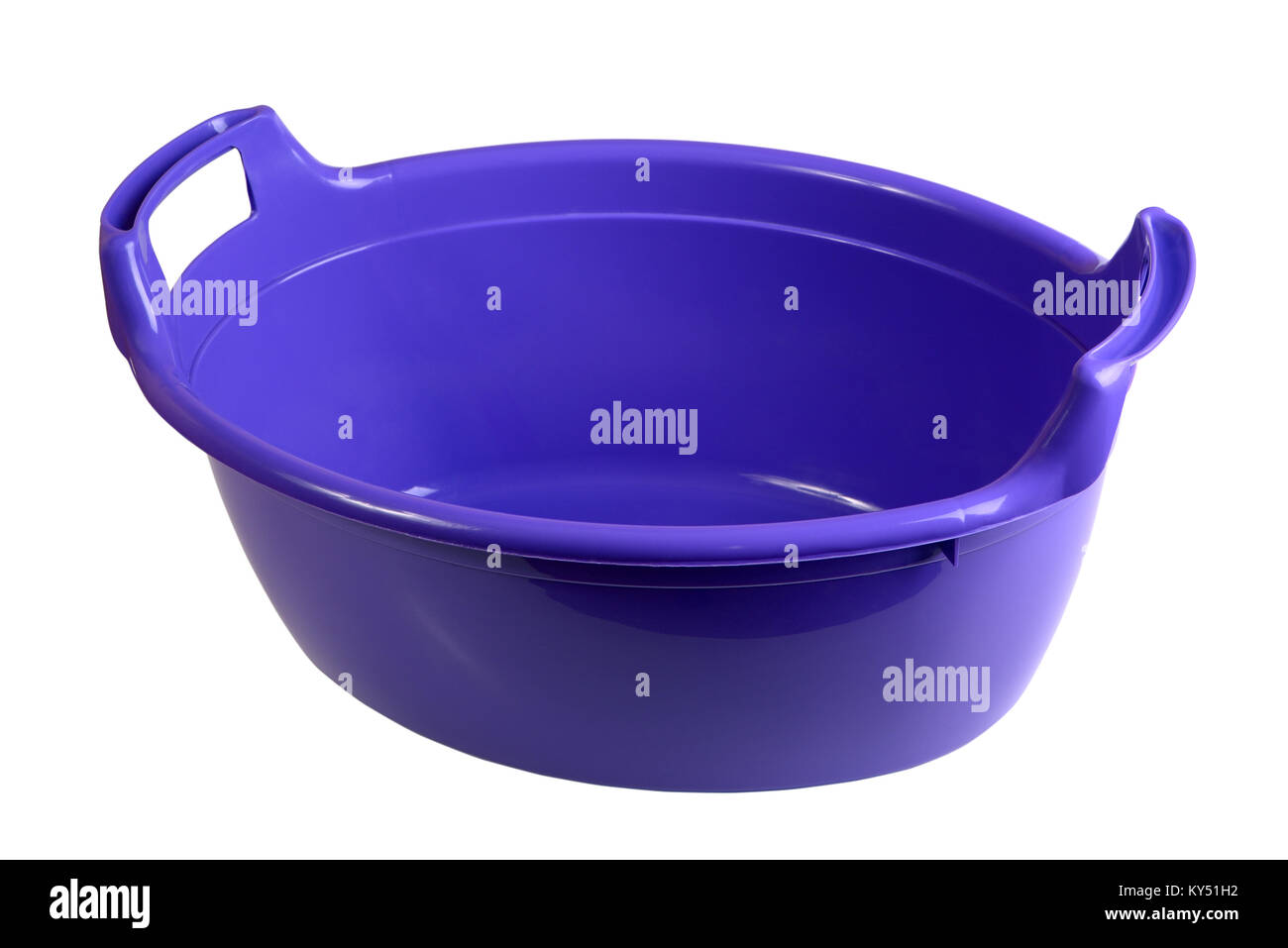 Plastic Empty Basin Isolated On White Background Stock Photo - Download  Image Now - Plastic, Wash Bowl, Bathtub - iStock