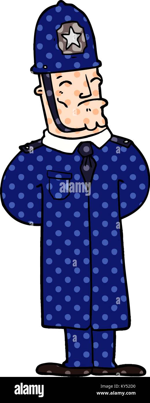 Policeman british cartoon hi-res stock photography and images - Alamy