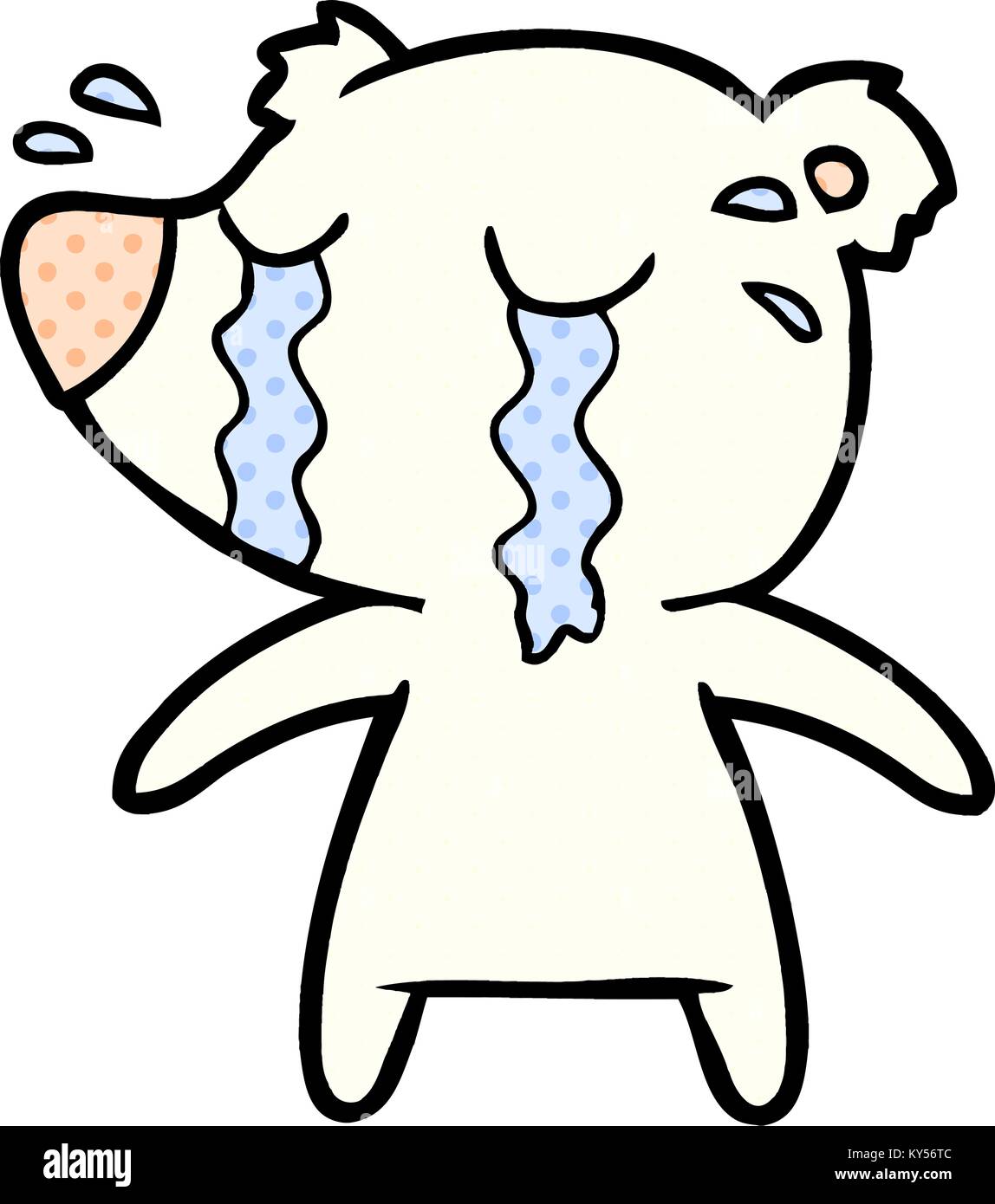 Cartoon Crying Polar Bear Stock Vector Image And Art Alamy