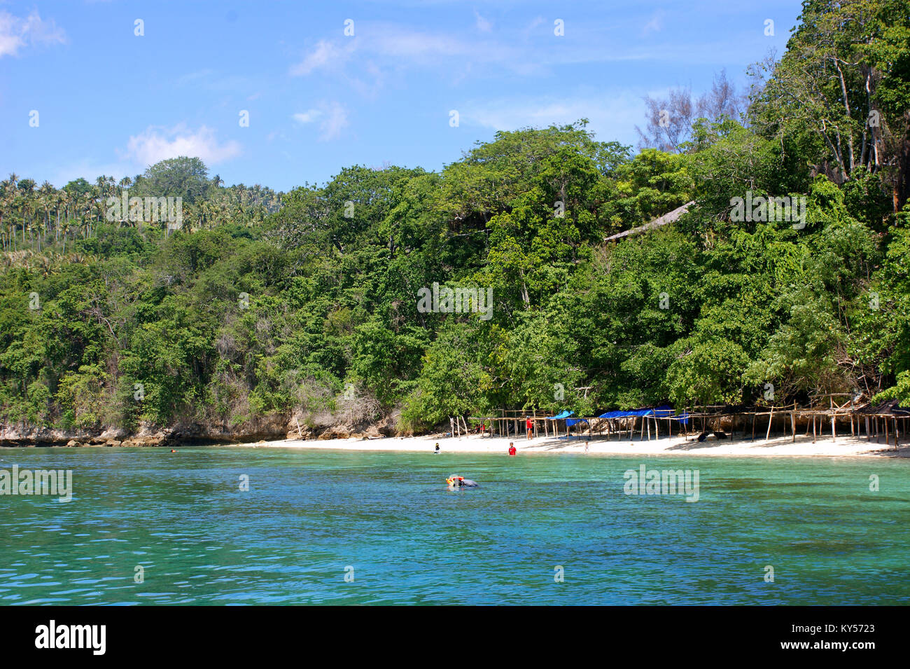 Tanjung Karang Beach, Donggala, Central Sulawesi, Indonesia Stock Photo