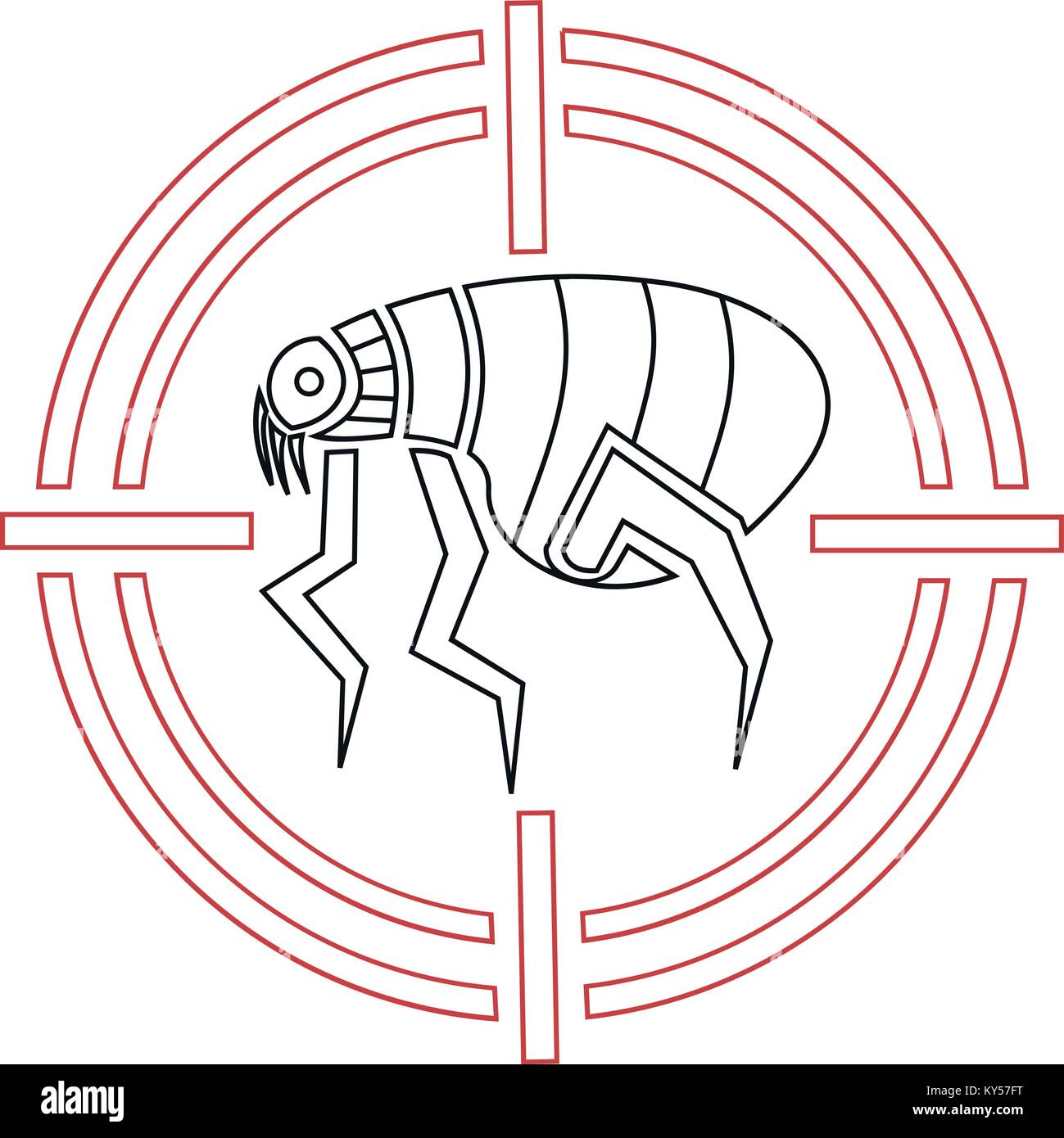 Abstract and geometric chip icon in a target Stock Vector Image & Art ...