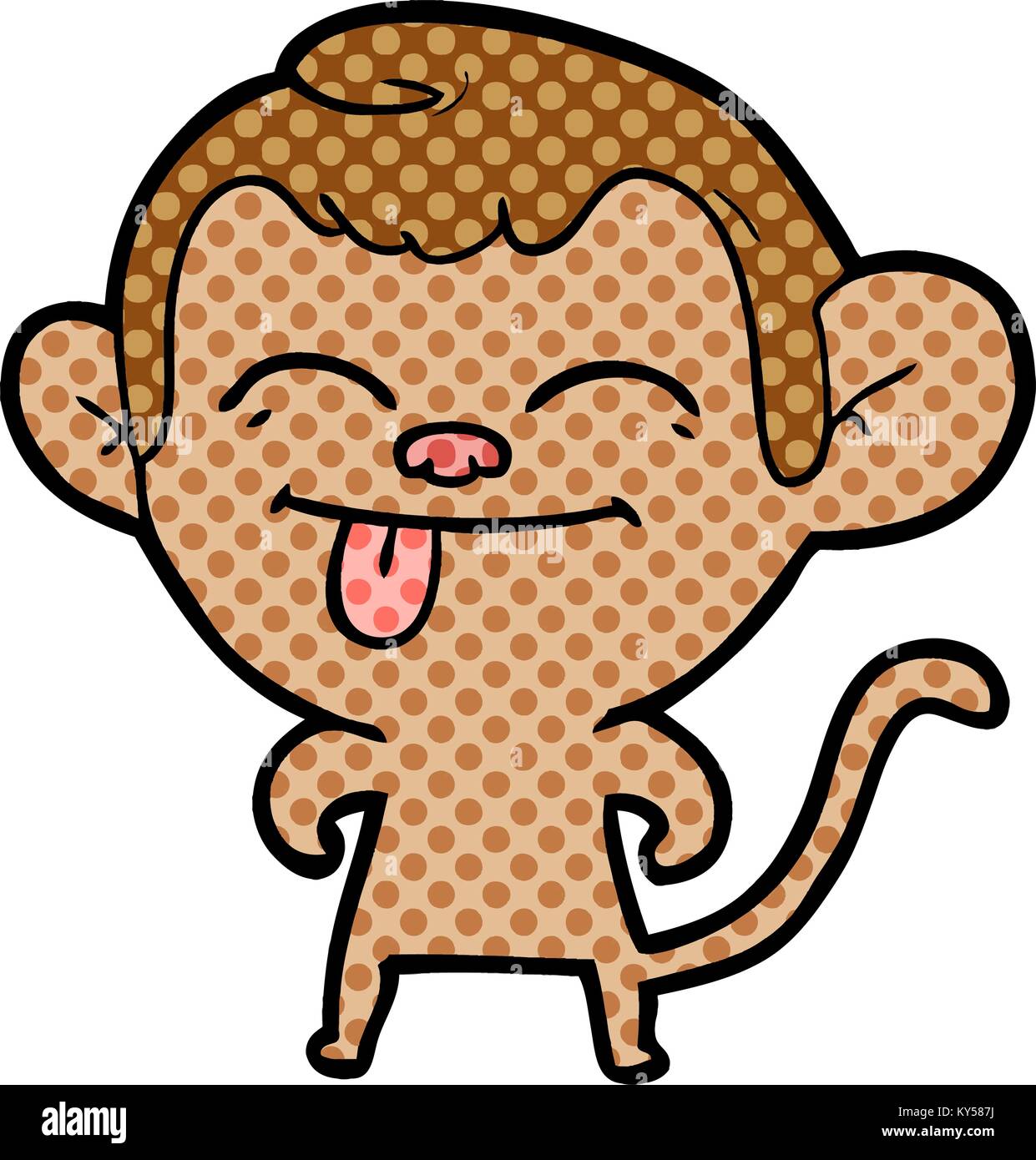 funny cartoon monkey Stock Vector Image & Art - Alamy