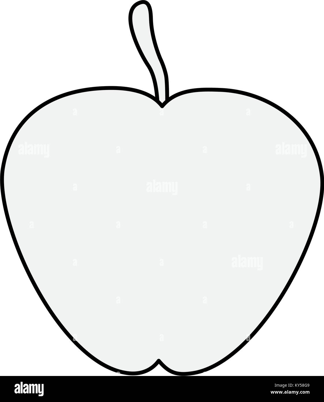 Apple fruit isolated Stock Vector Image & Art - Alamy