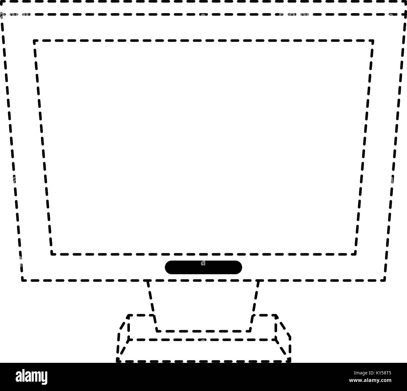Traceable Computer Screen Computer screen technology Stock Vector Image & Art - Alamy