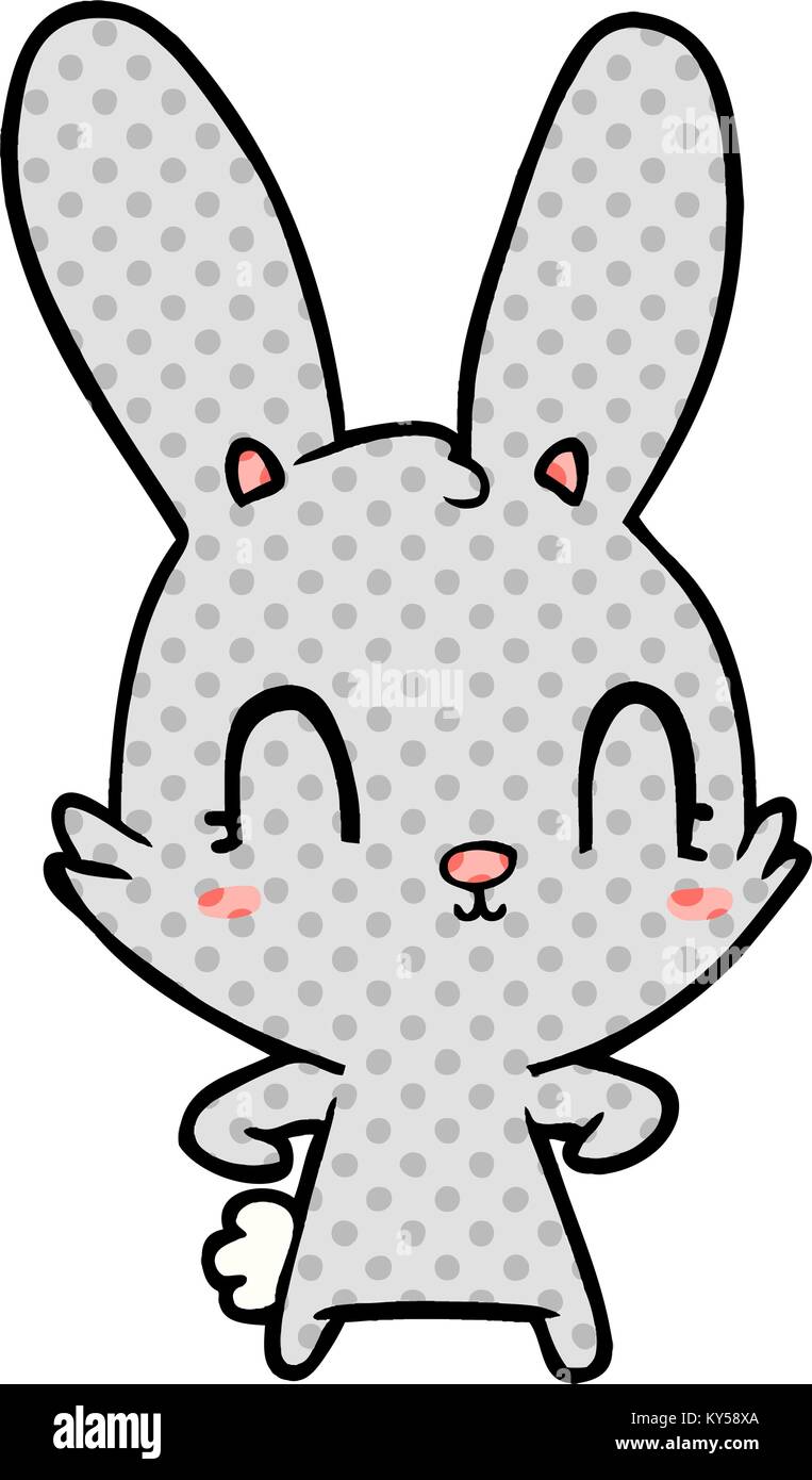 cute cartoon rabbit Stock Vector Image & Art - Alamy