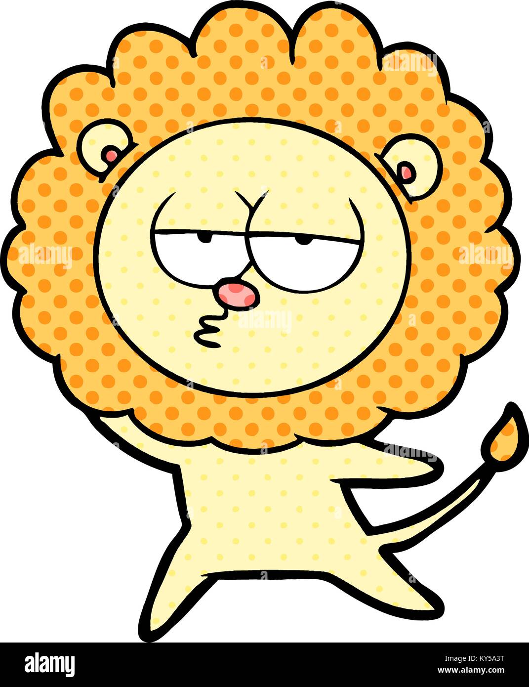 cartoon bored lion Stock Vector Image & Art - Alamy