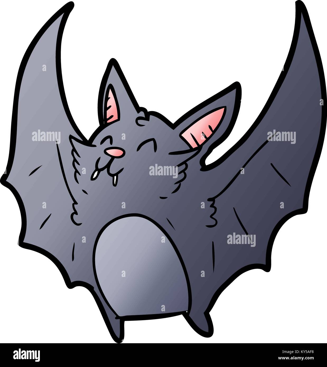 cartoon vampire halloween bat Stock Vector