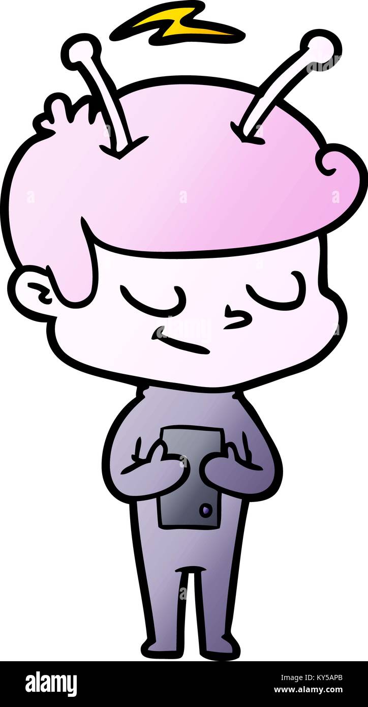 friendly cartoon spaceman Stock Vector Image & Art - Alamy