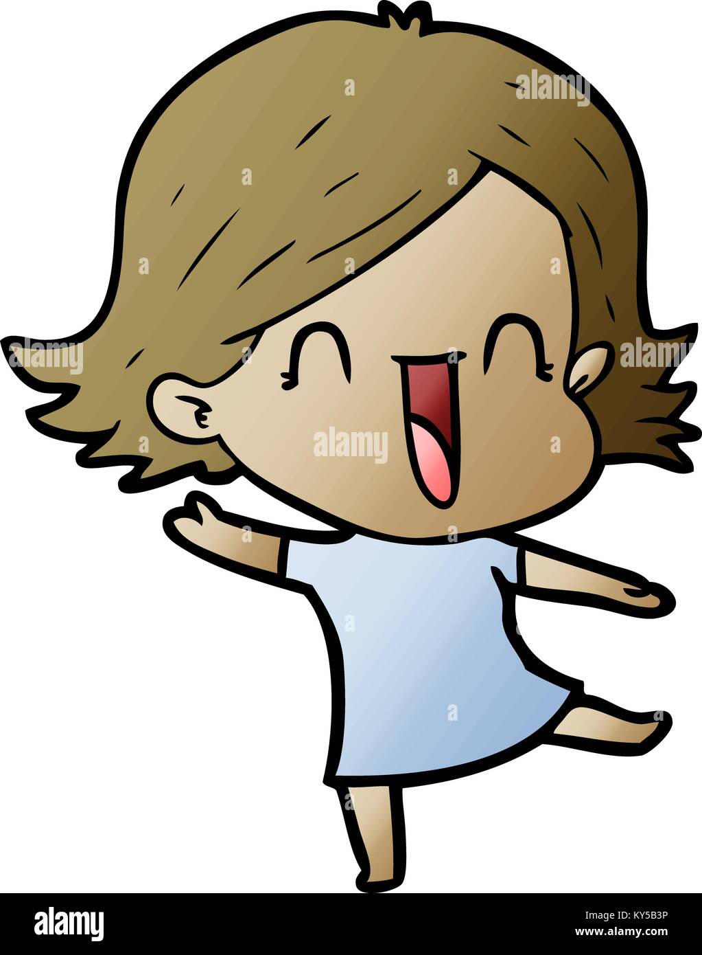 cartoon laughing woman Stock Vector Image & Art - Alamy