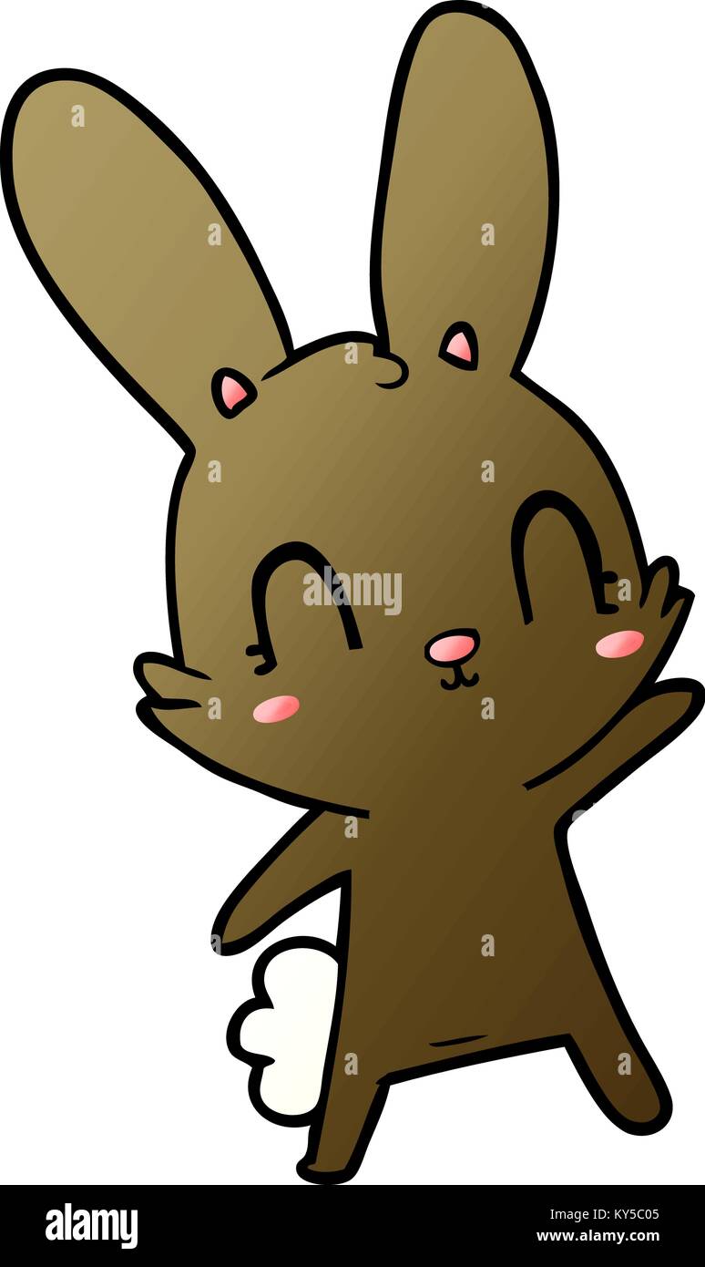 cute cartoon rabbit Stock Vector Image & Art - Alamy