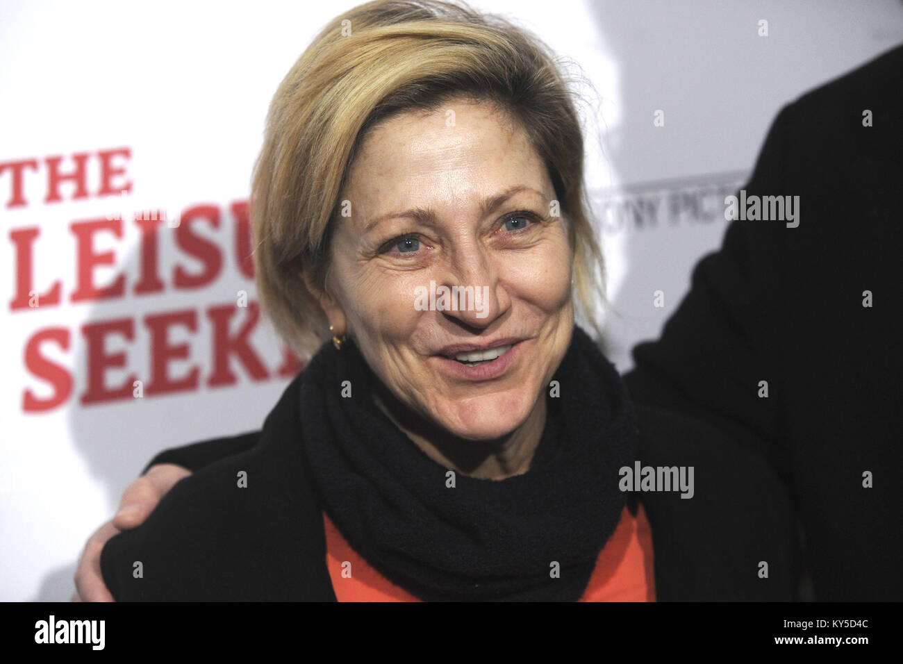 New York City. 11th Jan, 2018. Edie Falco attends 'The Leisure Seeker' New York Screening at AMC Loews Lincoln Square on January 11, 2018 in New York City. | Verwendung weltweit/picture alliance Credit: dpa/Alamy Live News Stock Photo