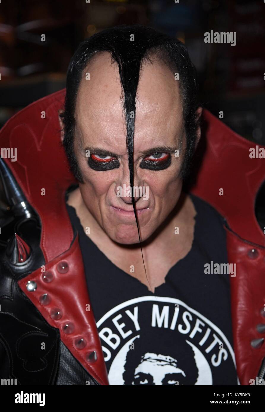 New York, NY, USA. 11th Jan, 2018. Jerry Only, The Misfits at arrivals for Dr. Demento Covered in Punk Release Party, Forbidden Planet, New York, NY January 11, 2018. Credit: Derek Storm/Everett Collection/Alamy Live News Stock Photo