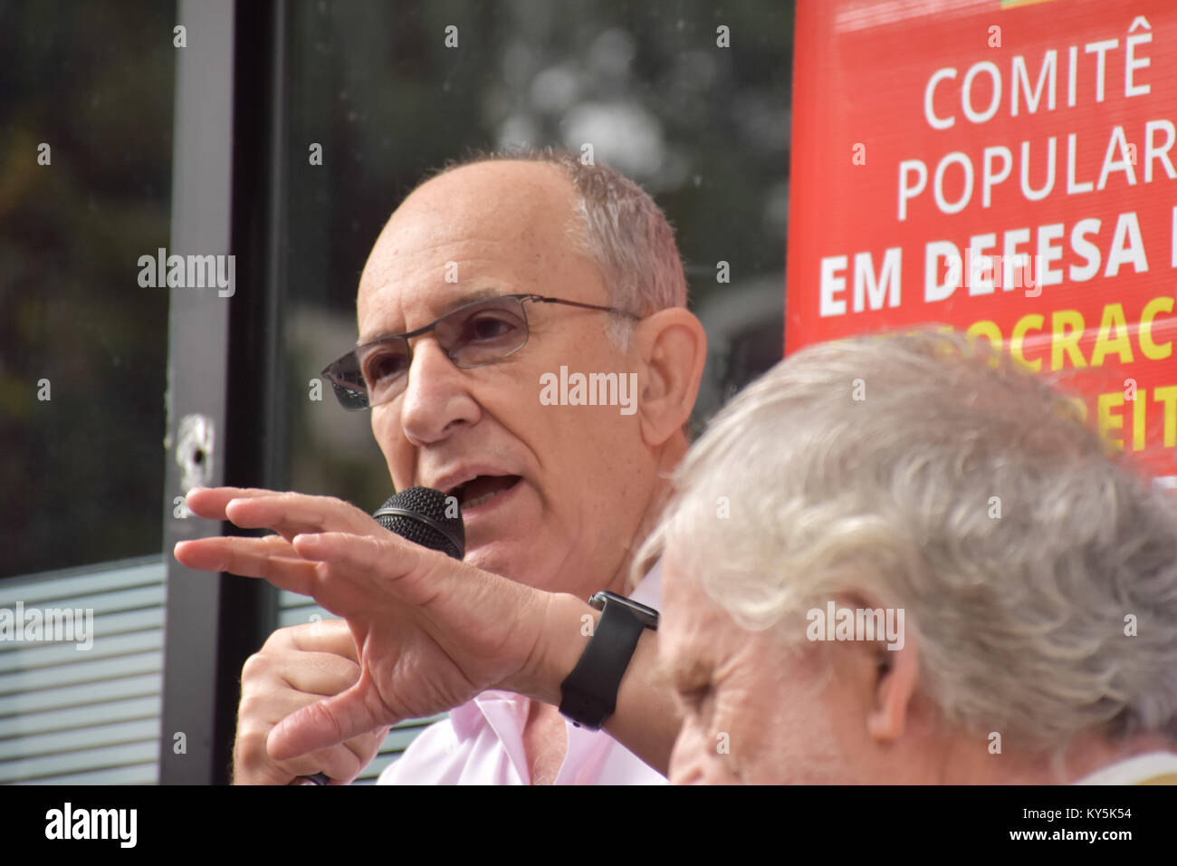 Sao Paulo, brazil. 13th January, 2018. On Saturday, (13) in São Paulo, the PT launched the Popular Committee on Defense of Democracy. The event was attended by politicians and artists linked to the party. In the photo Rui Falcão. (Photo: Roberto Casimiro/Fotoarena)/ Alamy Live News Stock Photo