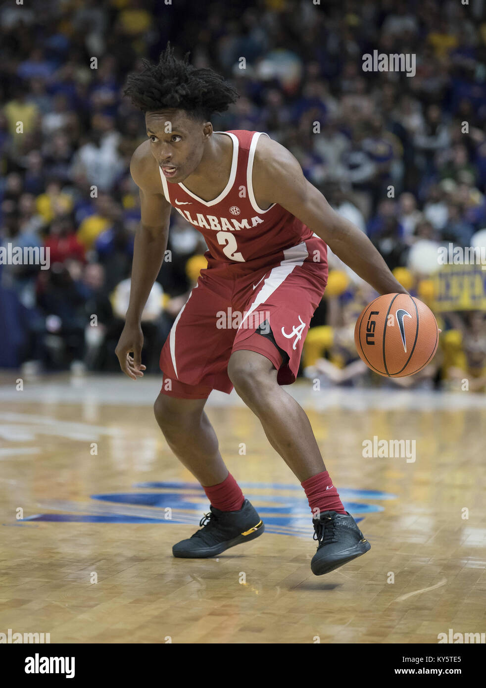 January 13, 2018 - January 13, 2018- Baton Rouge, LA, U.S- Alabama guard COLLIN SEXTON (2) looks to make a play in the first half at the Pete Maravich Assembly Center. Credit: Jerome Hicks/ZUMA Wire/Alamy Live News Stock Photo