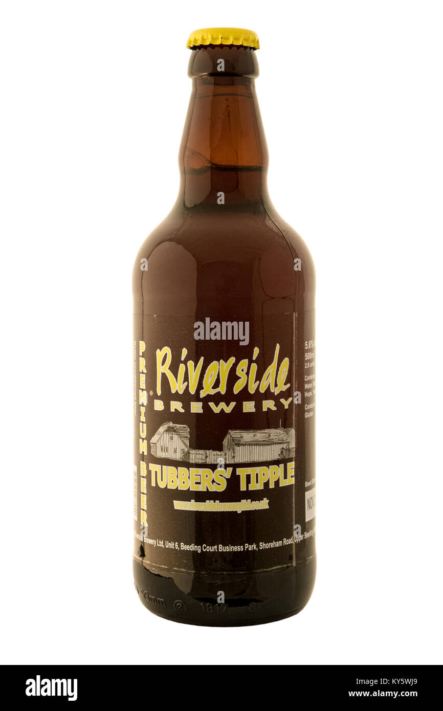 Riverside Brewery - Tubbers' Tipple Bottled Beer. Stock Photo