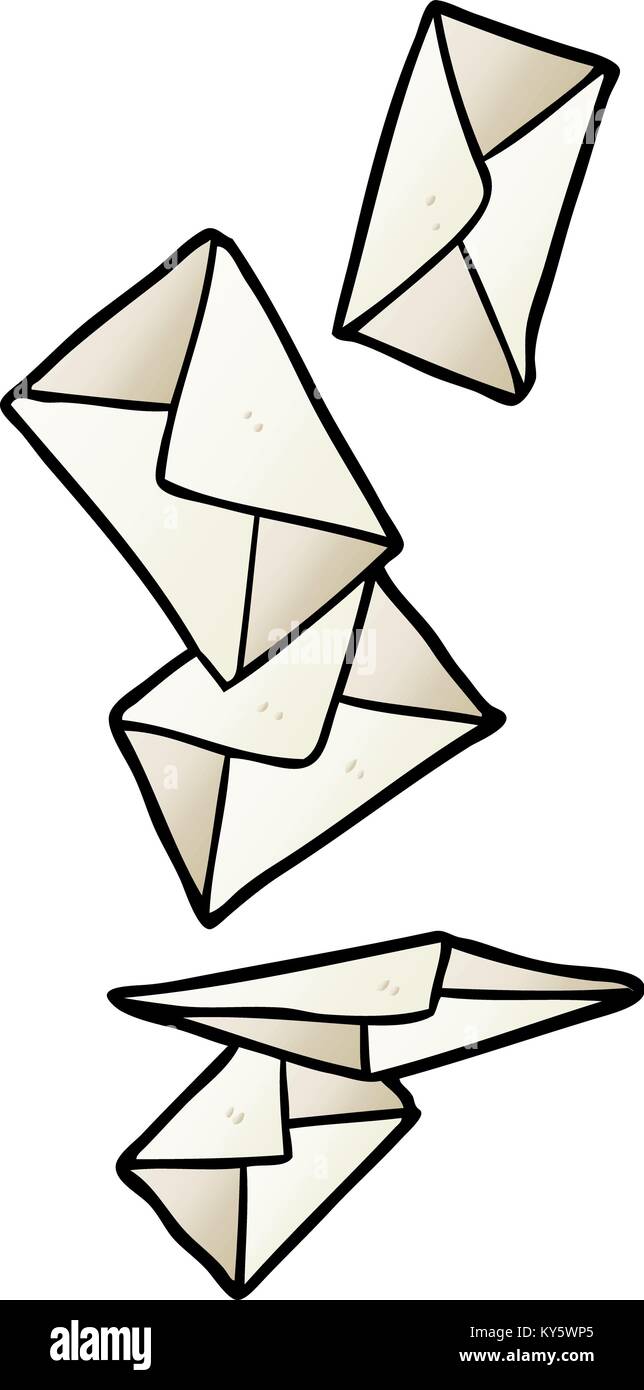 cartoon envelopes falling Stock Vector Image & Art - Alamy