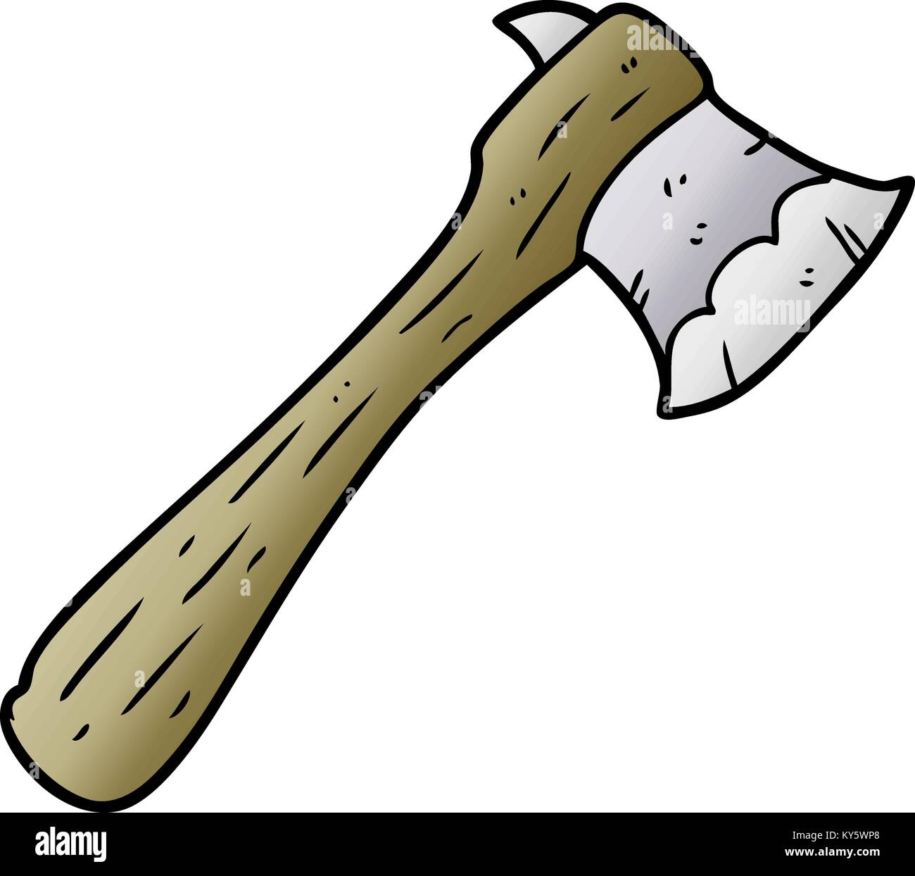 cartoon old axe Stock Vector