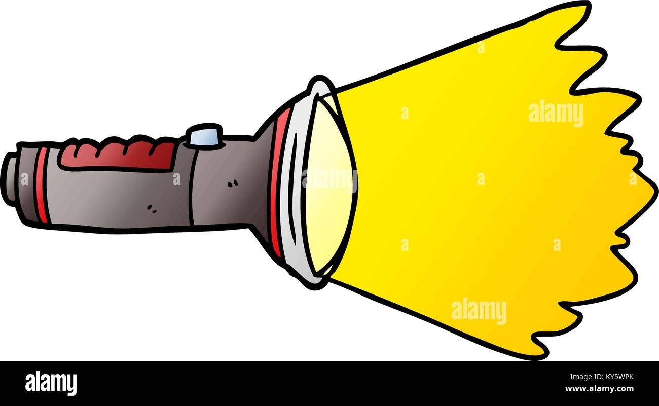 cartoon electric torch shining Stock Vector Image & Art - Alamy