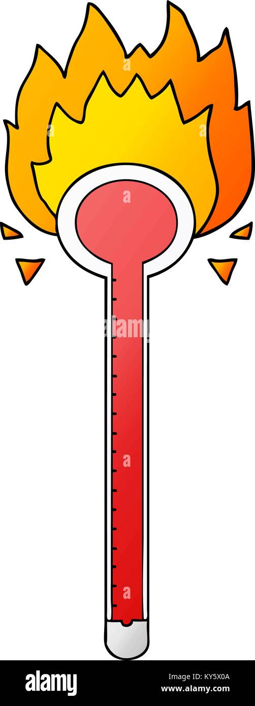 cartoon thermometer Stock Vector