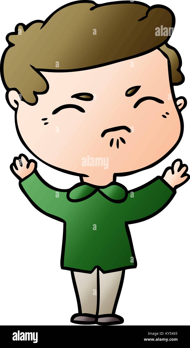 annoyed person clipart