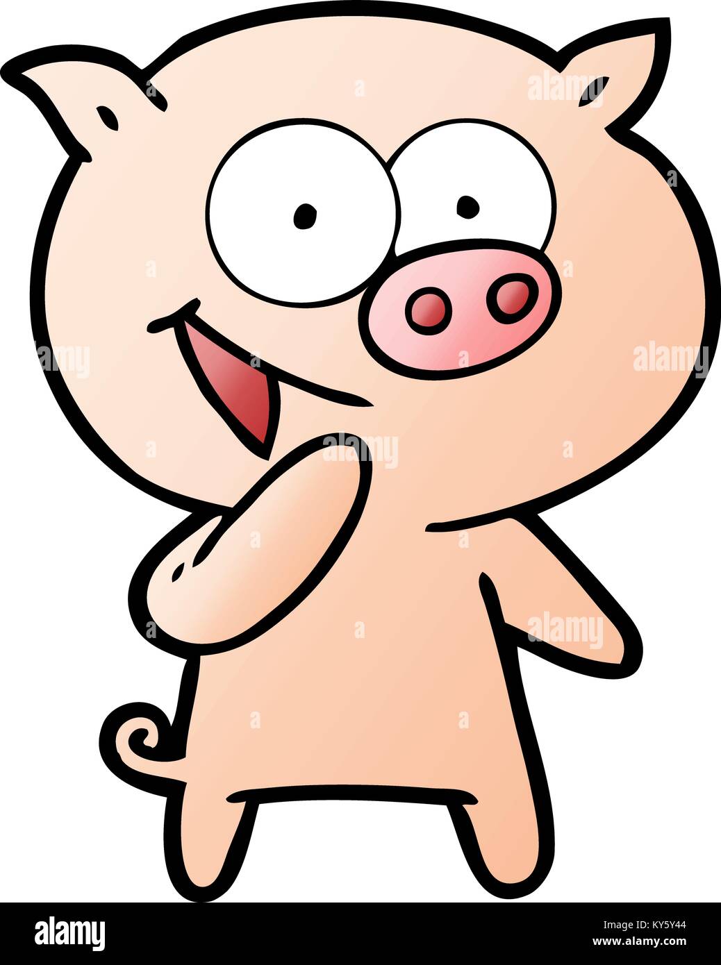 laughing pig cartoon Stock Vector Image & Art - Alamy