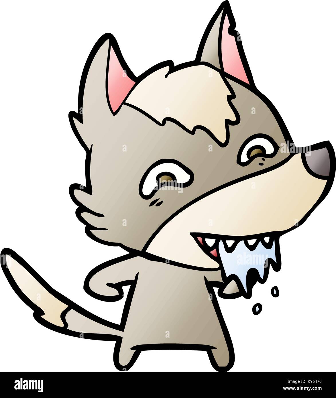 cartoon hungry wolf Stock Vector Image & Art - Alamy