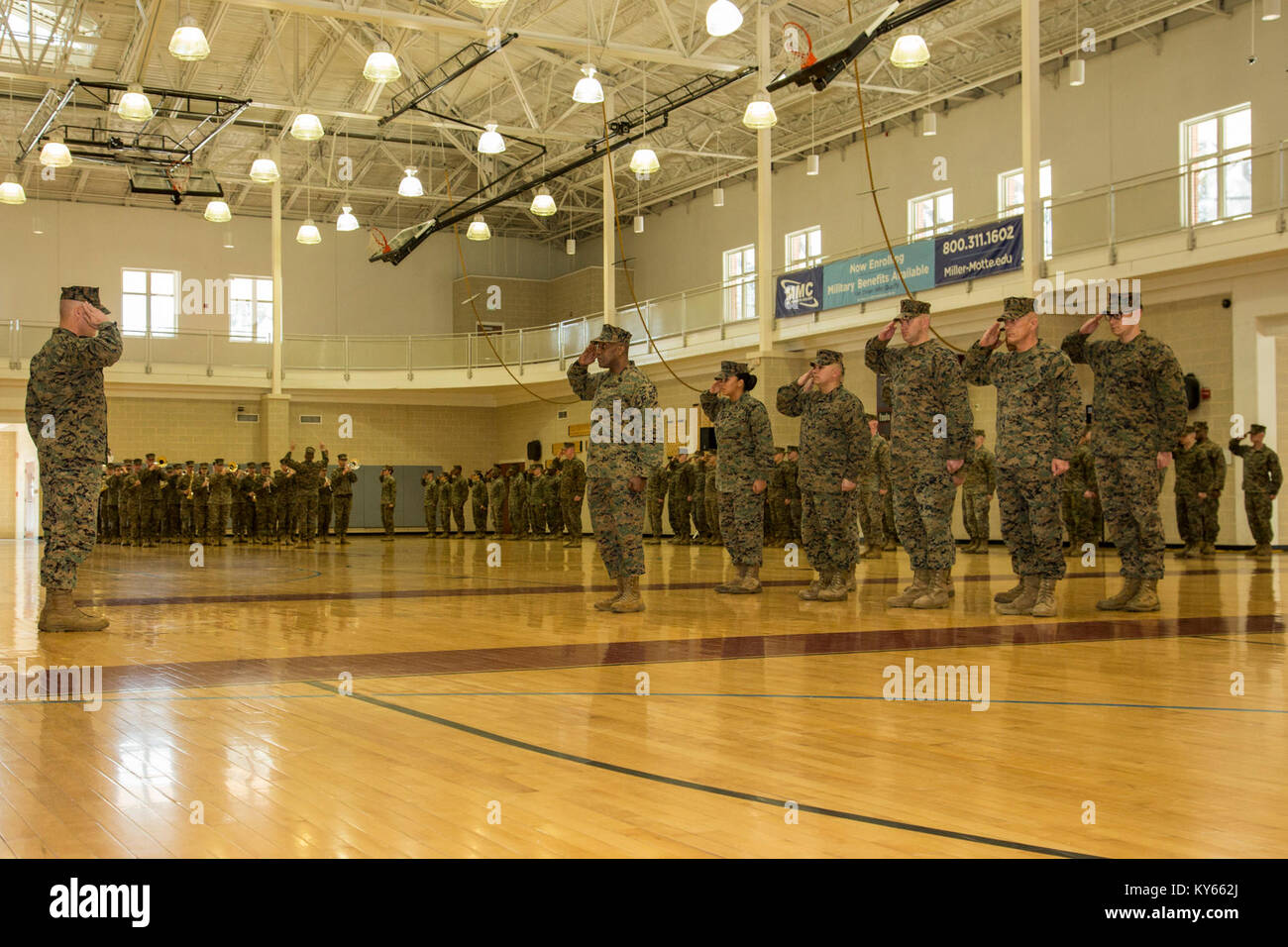 Marines with Marine Corps Installations East, render honors to Brig ...