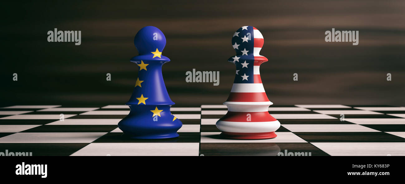 Intense Conflict On The Chessboard A 3d Illustrated Game