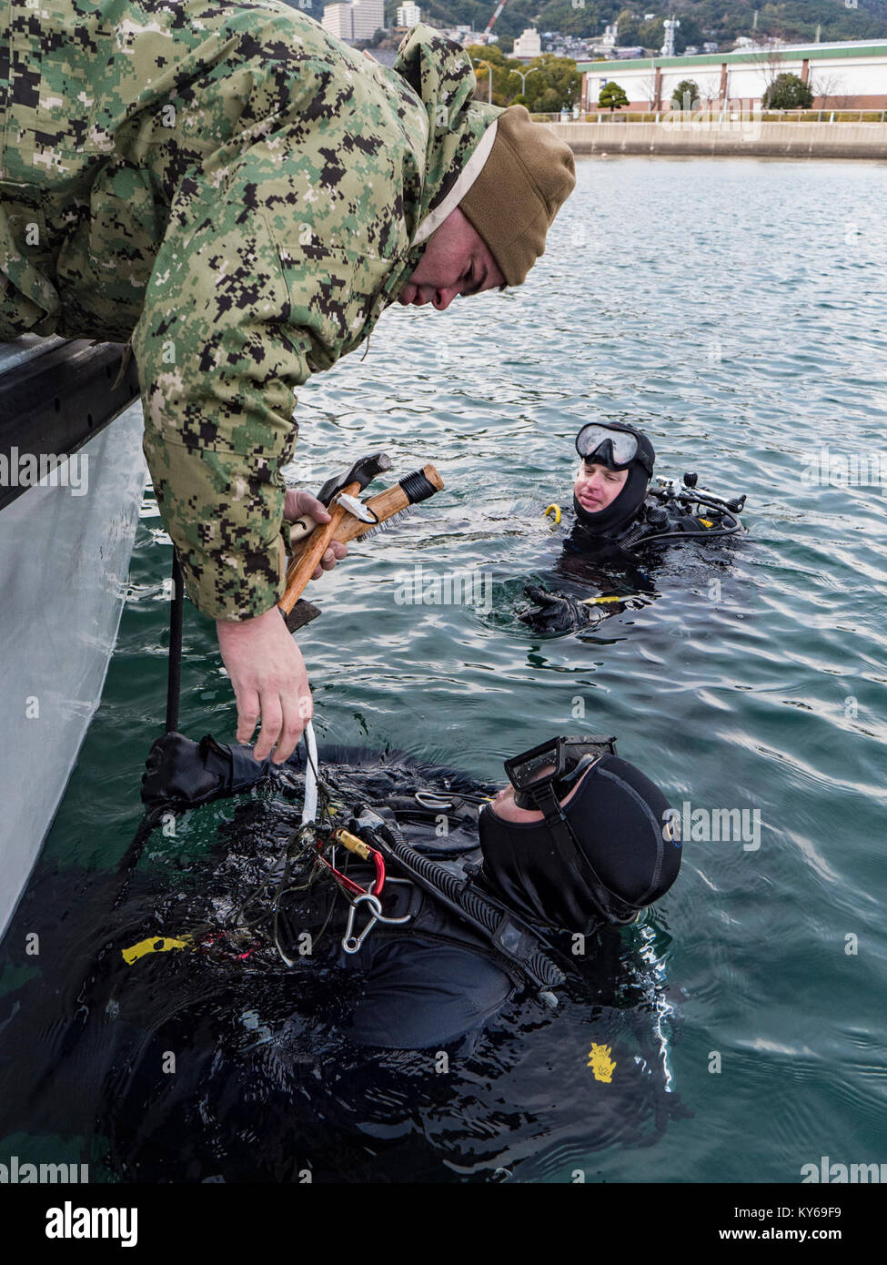 U.S. Navy Construction Mechanic 1st Class Matthew Ramirez, assigned to
