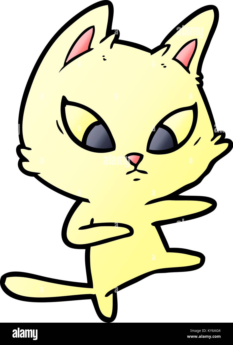 confused cartoon cat Stock Vector Image & Art - Alamy